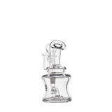 MJ Arsenal Jammer Mini Dab Rig, clear borosilicate glass, 4" height, 10mm female joint, front view