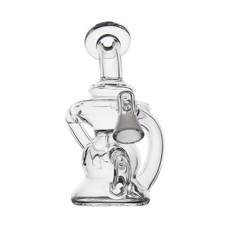 MJ Arsenal Hydra Vape Edition dab rig, clear glass, front view on white background