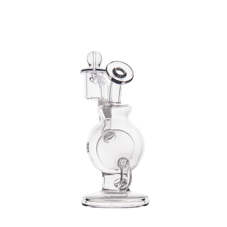 MJ Arsenal Atlas Mini Dab Rig, Honeycomb Percolation, Double Ball, 5" Compact Design, Front View