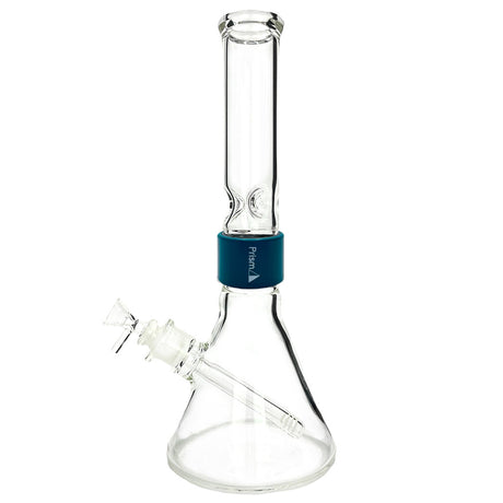 Prism CLEAR STANDARD BEAKER SINGLE STACK in Aqua - Front View on White Background