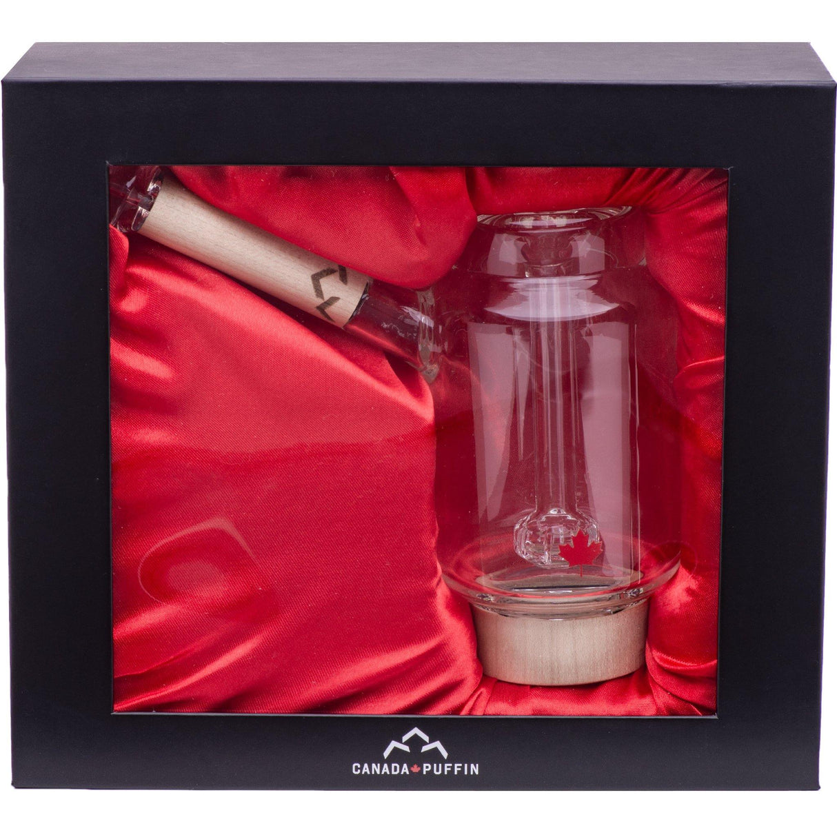 Canada Puffin Arctic Bubbler elegantly displayed in box on red satin