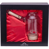 Canada Puffin Arctic Bubbler elegantly displayed in box on red satin