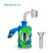 Waxmaid 4.96'' Silicone & Glass Ash Catcher in Blue White Green, Front View