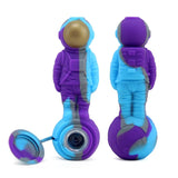 PILOT DIARY Astronaut Honey Straw, Purple and Blue, Front and Side View
