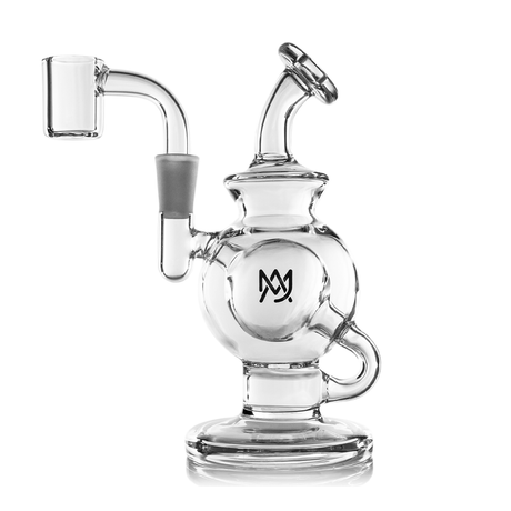 MJ Arsenal Atlas Mini Dab Rig with Honeycomb Percolator and 10mm Female Joint - Front View