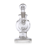 Atlas Mini Dab Rig by MJ Arsenal with honeycomb percolator, 10mm female joint, front view on white