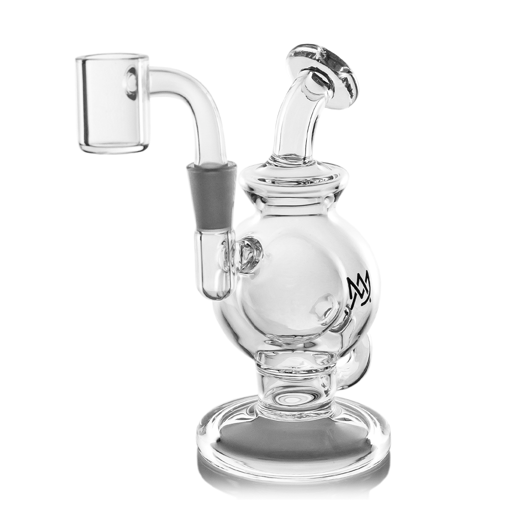 MJ Arsenal Atlas Mini Dab Rig with Honeycomb Percolator - Clear Borosilicate Glass