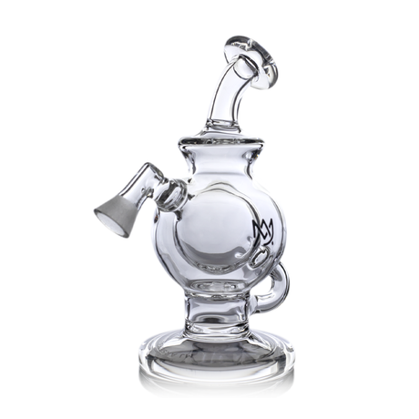 MJ Arsenal Atlas Vape Edition mini dab rig with quartz banger, front view on white background