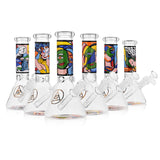 Ritual Smoke - Atomic Pop 8" Glass Beakers with Artistic Designs - Front View