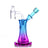 Aurelia Mini Rig in Mermaid Glow, Portable 5" Borosilicate Glass Dab Rig with 10mm Joint, Front View