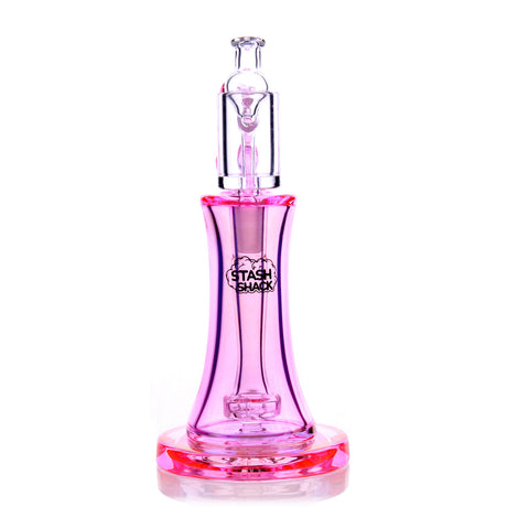 The Stash Shack Aurelia Mini Rig in Pink - Front View on White Background