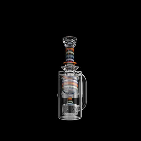 Dr. Dabber Switch Limited Edition Snowflake Swirl Recycler Attachment on black background