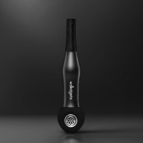 Weedgets Maze Pipe in Black - Patented Smoke Cooling Technology - Front View