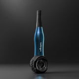Weedgets Maze-X Pipe in blue, waterless cooling technology, front view on dark background