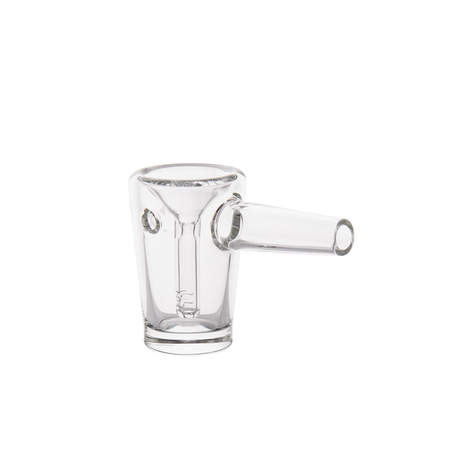 MJ Arsenal Basin Compact Bubbler Bowl - Clear Borosilicate Glass, Side View
