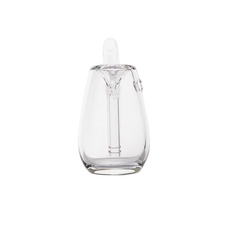MJ Arsenal Bulb Mini Bubbler in Borosilicate Glass, Front View on Seamless White Background