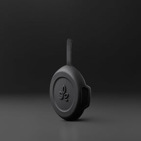 Weedgets MAZE-X Pipe Replacement Cap in Black - Front View on Seamless Dark Background