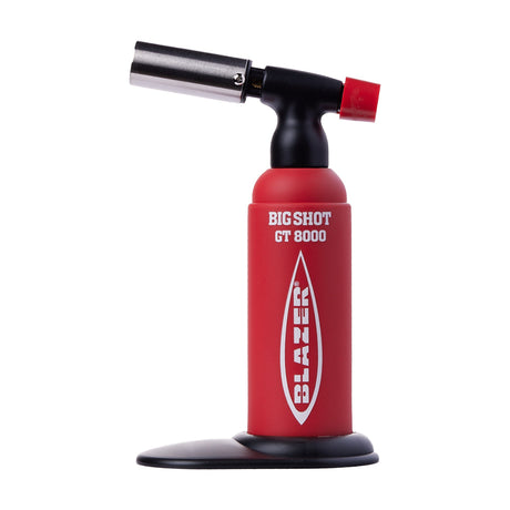 Blazer Big-Shot Torch GT 8000 in Red-Glow, front view on white background, essential for dab rigs