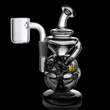 MJ Arsenal Charcoal Infinity Mini Rig LE, compact recycler design with 10mm female joint