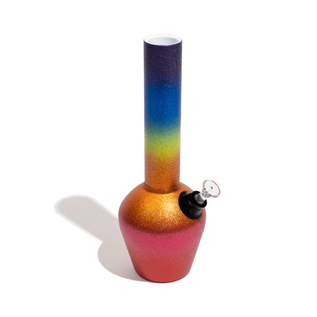 Chill Limited Edition Rainbow Glitterbomb Bong - Angled View on White Background