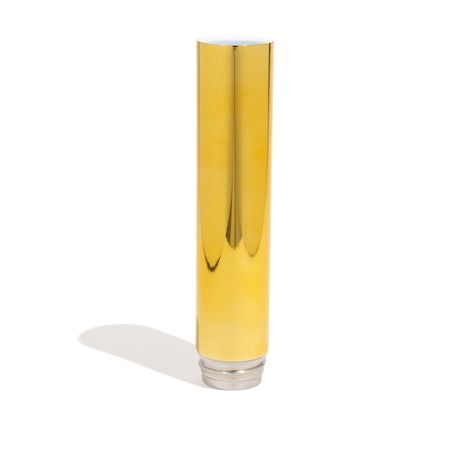 Chill Steel Pipes Limited Edition Gold Mirror Bong, Front View on White Background