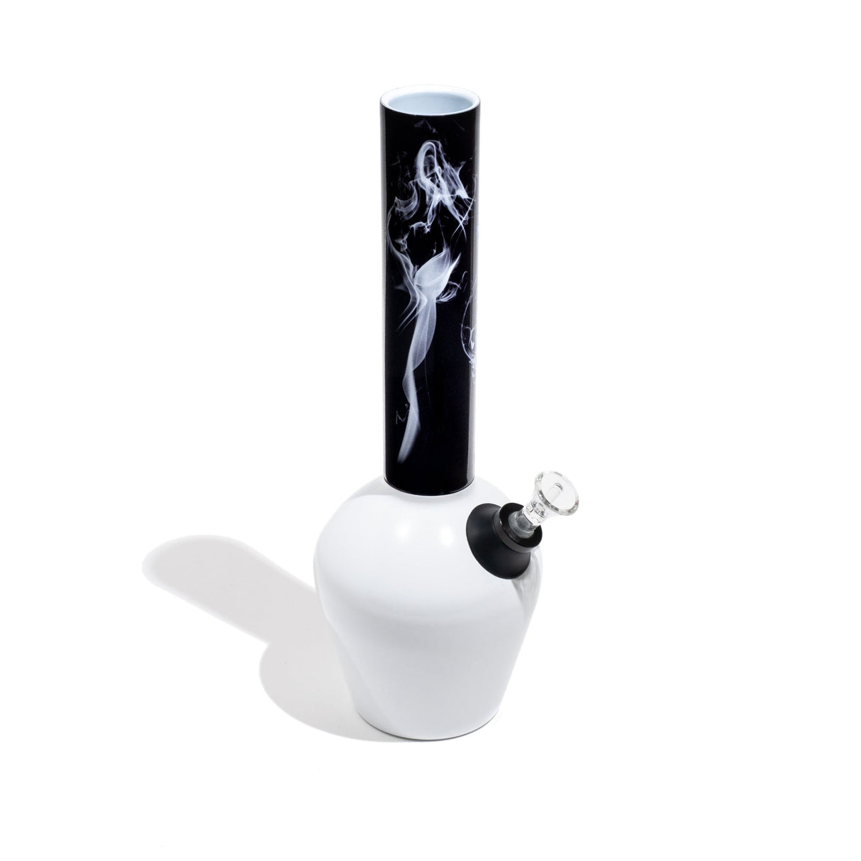 Chill Steel Pipes Black Smoke Neckpiece, mix & match series, sleek design, top view on white