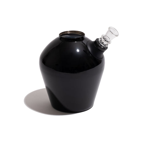 Chill Steel Pipes - Gloss Black Mix & Match Series Bong - Angled View