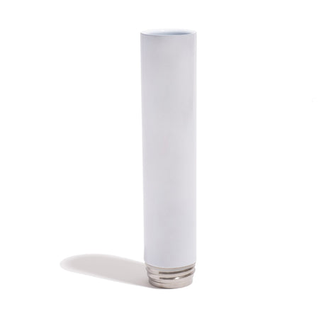 Chill Steel Pipes Gloss White Mix & Match Series Bong - Side View