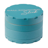 Cali Crusher O.G. Slick Grinder 2.5" in Teal - Front View on White Background