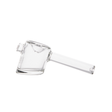MJ Arsenal Kickstand Hand Pipe in Clear - Top View with Sturdy Base