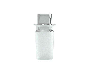 G Pen Connect Glass Adapter, 14mm Male Joint, Front View on Seamless White Background