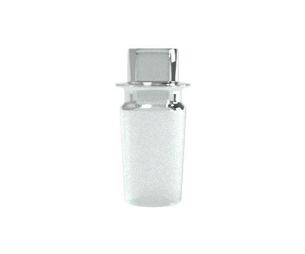 G Pen Connect Glass Adapter, 14mm Male Joint, Front View on Seamless White Background