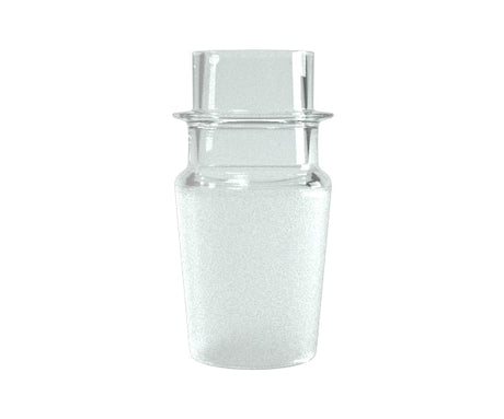 G Pen Connect Glass Adapter, Male, 18mm, clear front view on seamless white background
