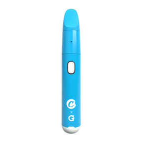 Cookies X G Pen Micro+ Vaporizer in blue, front view on a seamless white background