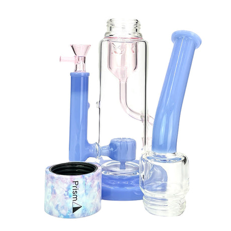 Prism KLEIN INCYCLER SINGLE STACK in blue with clear chamber and opal base, front view
