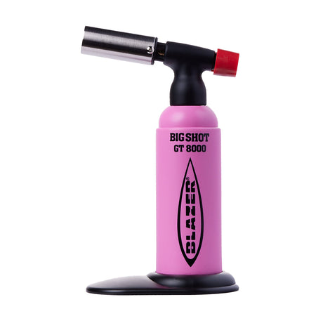 Blazer Big-Shot Torch GT 8000 in Glossy Pink, front view on white background, essential for dab rigs
