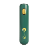 Dr. Greenthumb's X G Pen Micro+ Vaporizer in green, front view on a seamless white background