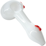 LA Pipes "Drooping Hearts" Solid White Drooper Spoon