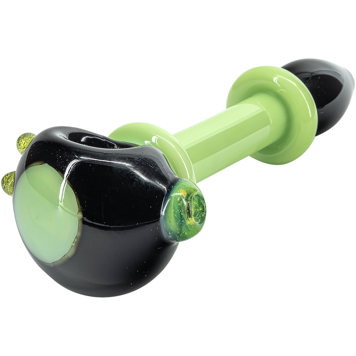 LA Pipes "Ray Gun" Green Slime Glass Spoon
