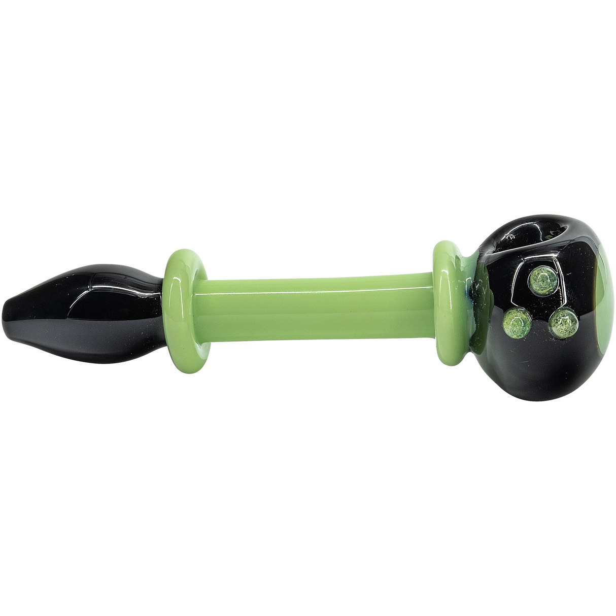 LA Pipes "Ray Gun" Green Slime Glass Spoon