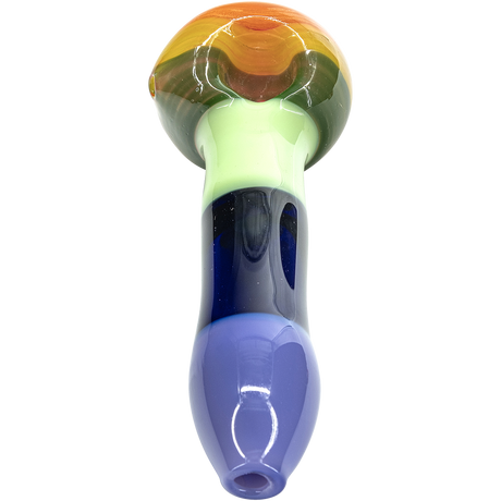 LA Pipes "Hard Candy" Rainbow Colored Spoon Glass Pipe