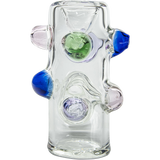 LA Pipes Wonka Will 5.5" Briar-Shaped Borosilicate Glass Pipe with Color Marbles