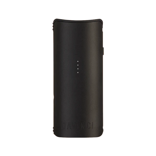 DaVinci Miqro-C Vaporizer in sleek black, front view, compact and portable design