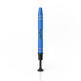 Honeybee Herb DAB CLAW in Blue - Aluminum Dabber Tool with Textured Grip - Front View