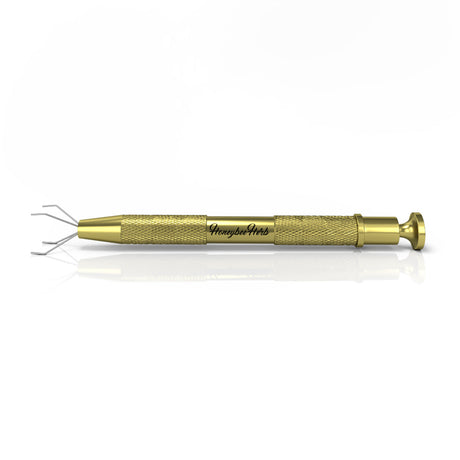 Honeybee Herb DAB CLAW - Gold Aluminum Dabber Tool for Concentrates, Side View