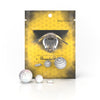 Honeybee Herb Dab Marble Sets in white, borosilicate glass terp tools for dab rigs, front view on branded packaging