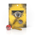 Honeybee Herb Dab Screw Sets in Amber, Borosilicate Glass Terp Tools for Dab Rigs