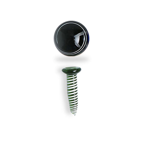 Honeybee Herb Dab Screw Sets in Assorted Colors, Front View on Seamless White Background