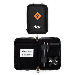 Revelry Supply's The Dab Kit in Black - Smell Proof Case Opened Showing Contents
