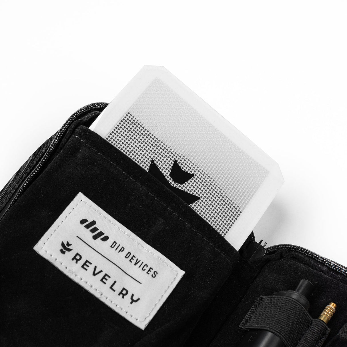 Revelry Supply's The Dab Kit - Smell Proof Kit Opened Showing Contents